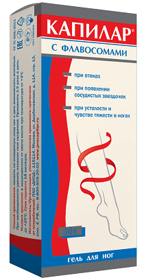 Капилар, гель косметический для ног с флавосомами, 30г