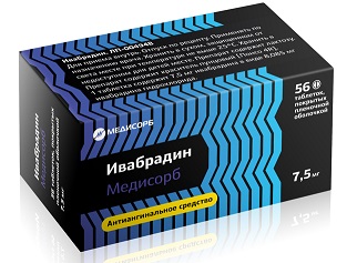 Ивабрадин-Медисорб, таблетки, покрытые пленочной оболочкой 7,5мг, 56 шт