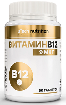 Atech Nutrition (Атех Нутришн) Витамин В12, таблетки 60шт БАД 