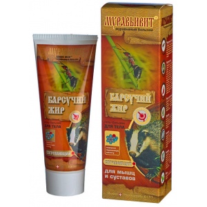 Муравьивит Барсучий жир, гель-бальзам для тела согревающий, 70г