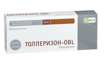 Купить толперизон-obl, таблетки, покрытые оболочкой 50мг, 30шт в Нижнем Новгороде