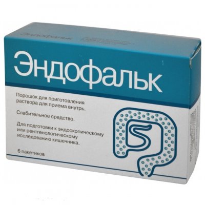 Купить эндофальк, порошок для приготовления раствора для приема внутрь, пакеты 55,318г, 6 шт в Нижнем Новгороде