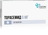 Купить торасемид, таблетки 5мг, 30 шт в Нижнем Новгороде