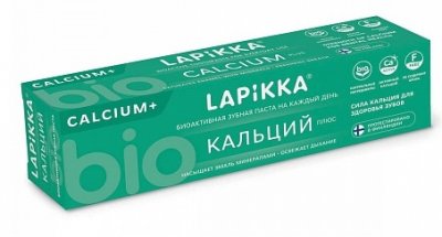 Купить лапика (lappika) зубная паста кальций плюс, 94г в Нижнем Новгороде