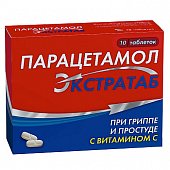 Купить парацетамол экстратаб, таблетки 500мг+150мг, 10 шт в Нижнем Новгороде