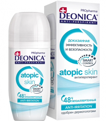 Купить deonica (деоника) дезодорант антиперспирант atopic skin, 50 мл в Нижнем Новгороде
