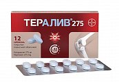 Купить тералив 275, таблетки покрытые пленочной оболочкой 275мг, 12шт в Нижнем Новгороде