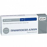 Прамипексол-Алиум, таблетки 1мг 30шт