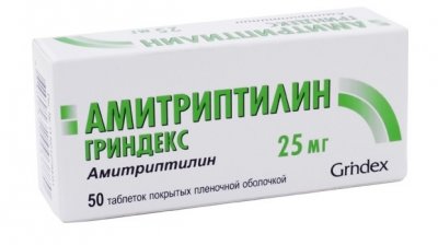 Купить амитриптилин-гриндекс тбл п/о 25мг №50 (гриндекс ао, латвия) в Нижнем Новгороде