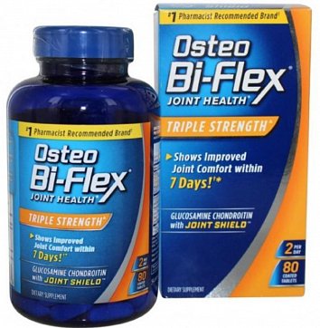 Остео Би-Флекс (Oteo Bi-Flex), таблетки 1680мг, 80шт БАД