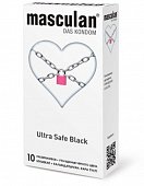 Купить masculan (маскулан) презервативы утолщенные черного цвета black ultra safe 10шт в Нижнем Новгороде