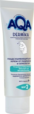 Купить аква дермика (aqa dermika) крем детский подсушивающий, от раздражений и опрелостей, 75 мл в Нижнем Новгороде