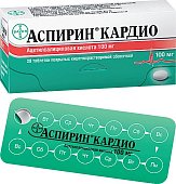 Купить аспирин кардио, таблетки кишечнорастворимые, покрытые пленочной оболочкой 100мг, 28 шт в Нижнем Новгороде