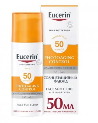Купить eucerin photoaging control (эуцерин) флюид для лица солнцезащитный 50 мл spf50+ в Нижнем Новгороде