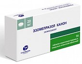 Купить эзомепразол-канон, таблетки кишечнорастворимые, покрытые пленочной оболочкой 20мг, 14 шт в Нижнем Новгороде