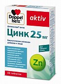 Купить doppelherz (доппельгерц) актив цинк 25мг, таблетки массой 30 шт бад в Нижнем Новгороде
