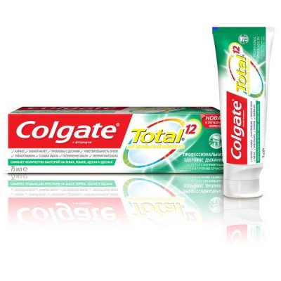 Купить колгейт (colgate) зубная паста total 12 pro-здоровое дыхание, 75 мл (колгейт палмолив, мексика) в Нижнем Новгороде