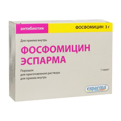 Купить фосфомицин-эспарма, порошок для приготовления раствора для приёма внутрь 3г, пакетик 8г в Нижнем Новгороде