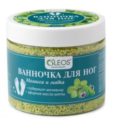 Купить oleos (олеос) ванночка для ног мелисса и мята, 350г в Нижнем Новгороде