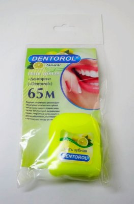 Купить денторол (dentorol) зубная нить лимон 65м в Нижнем Новгороде