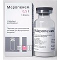 Купить меропенем, порошок для приготовления раствора для внутривенного введения 500мг, флакон в Нижнем Новгороде