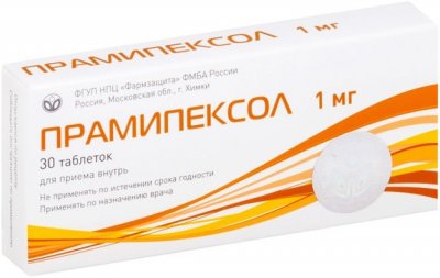 Купить прамипексол, таблетки 1мг, 30 шт в Нижнем Новгороде