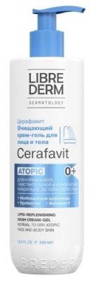 Купить либридерм церафавит (librederm cerafavit) крем-гель для лица и тела с церамидами и пребиотиками очищающий, 400мл в Нижнем Новгороде