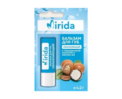 Купить мирида (mirida), бальзам для губ увлажняющий с гиалуроновой кислотой и маслом ши, 4,2 г в Нижнем Новгороде