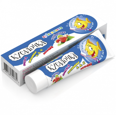 Купить кусалочка зубная паста для детей 3-8лет клубника 50мл в Нижнем Новгороде