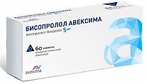 Купить бисопролол авексима, таблетки покрытые пленочной оболочкой 5 мг, 60 шт в Нижнем Новгороде