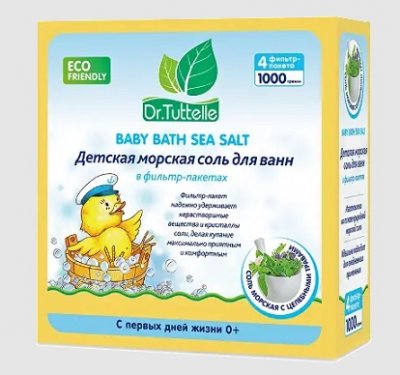Купить dr.tuttelle (доктор туттелле) соль для ванны морская детская с целебными травами, 1000г в Нижнем Новгороде