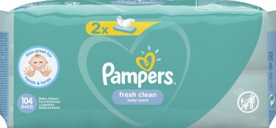 Купить pampers baby fresh clean (памперс) салфетки влажные, 52шт (в комплекте 2 упаковки) в Нижнем Новгороде