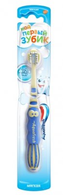 Купить аквафреш (aquafresh) зубная щетка aquafresh мой первый зубик для детей от 0-2 лет, 1 шт в Нижнем Новгороде