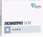 Купить лизиноприл, таблетки 10мг, 60 шт в Нижнем Новгороде