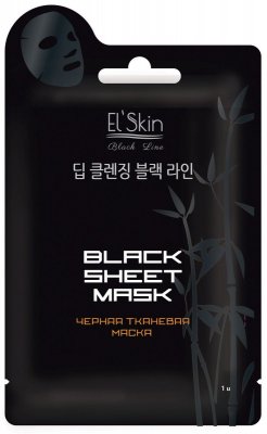 Купить элскин маска ткан. черная 20г (эдвин корея корпорейшн, корея, республика) в Нижнем Новгороде