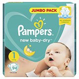 Pampers New Baby (Памперс) подгузники 1 ньюборн 2-5кг, 94шт