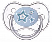 Купить canpol (канпол) пустышка круглая силиконовая 6-18 месяцев newborn baby голубая 1 шт в Нижнем Новгороде