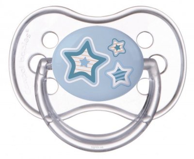 Купить canpol (канпол) пустышка круглая силиконовая 6-18 месяцев newborn baby голубая 1 шт в Нижнем Новгороде