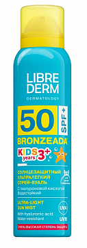 Librederm Bronzeada (Либридерм) спрей-вуаль для детей и взрослых ультралегкий солнцезащитный spf50+ 150 мл