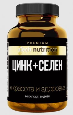 Купить atech nutrition premium (атех нутришн премиум) цинк+селен, капсулы 500мг 60 шт. бад в Нижнем Новгороде
