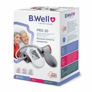 Тонометр полуавтоматический B.Well (Би Велл) PRO-30