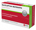 Купить валсартан велфарм, таблетки покрытые пленочной оболочкой 80мг, 90 шт в Нижнем Новгороде