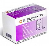 Иглы BD Micro-Fine Плюс для шприц-ручки одноразовые 31G (0,25x5мм), 100 шт