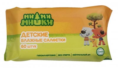 Купить клинса салфетки влажные детские ми-ми-мишки 60 шт в Нижнем Новгороде