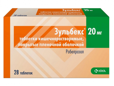 Купить зульбекс, таблетки кишечнорастворимые, покрытые пленочной оболочкой 20мг, 28 шт в Нижнем Новгороде