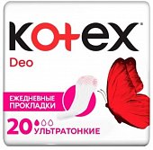 Купить kotex deo (котекс) прокладки ежедневные ультратонкие 20 шт в Нижнем Новгороде