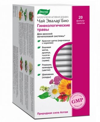 Купить чай эвалар био гинекологические травы, фильтр-пакеты 1,5г, 20 шт бад в Нижнем Новгороде