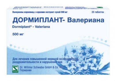 Купить дормиплант-валериана, таблетки покрытые оболочкой 500мг, 25шт в Нижнем Новгороде