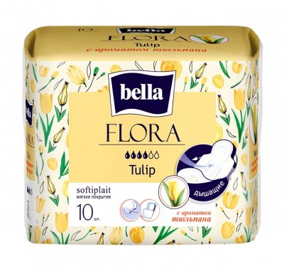 Купить bella (белла) прокладки flora с ароматом тюльпана 10 шт в Нижнем Новгороде