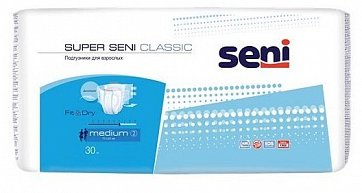 Seni (Сени) подгузники Супер Классик, размер М, 30 шт